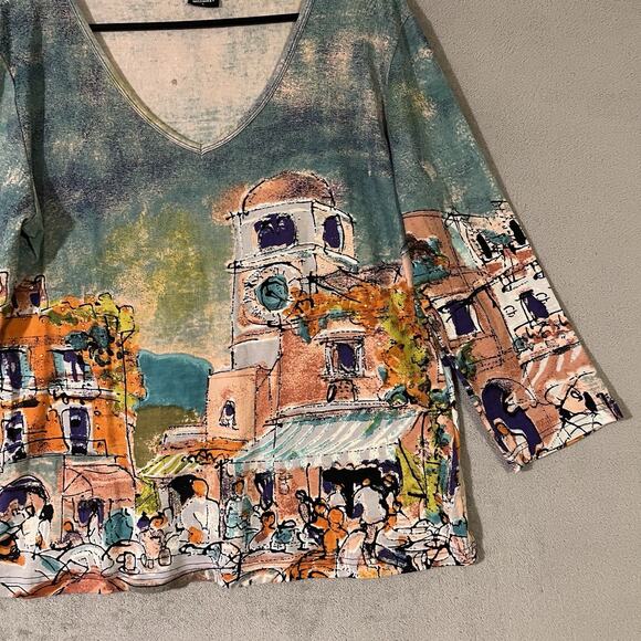 Miss Nikky Y2K Retro Bling Shirt Womens Sz L Italy Scene - Picture 2 of 8